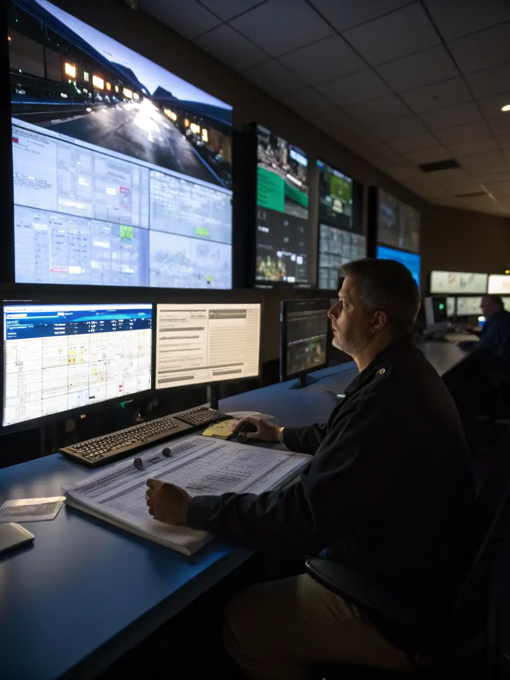 An iTransfluence engineer is remotely monitoring an Oracle system, ensuring its stability and security through managed services.