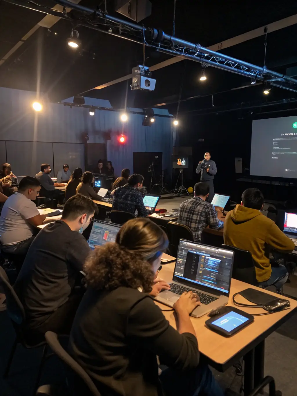 A dynamic training session with participants actively learning Oracle functionalities, emphasizing iTransfluence's commitment to empowering users.