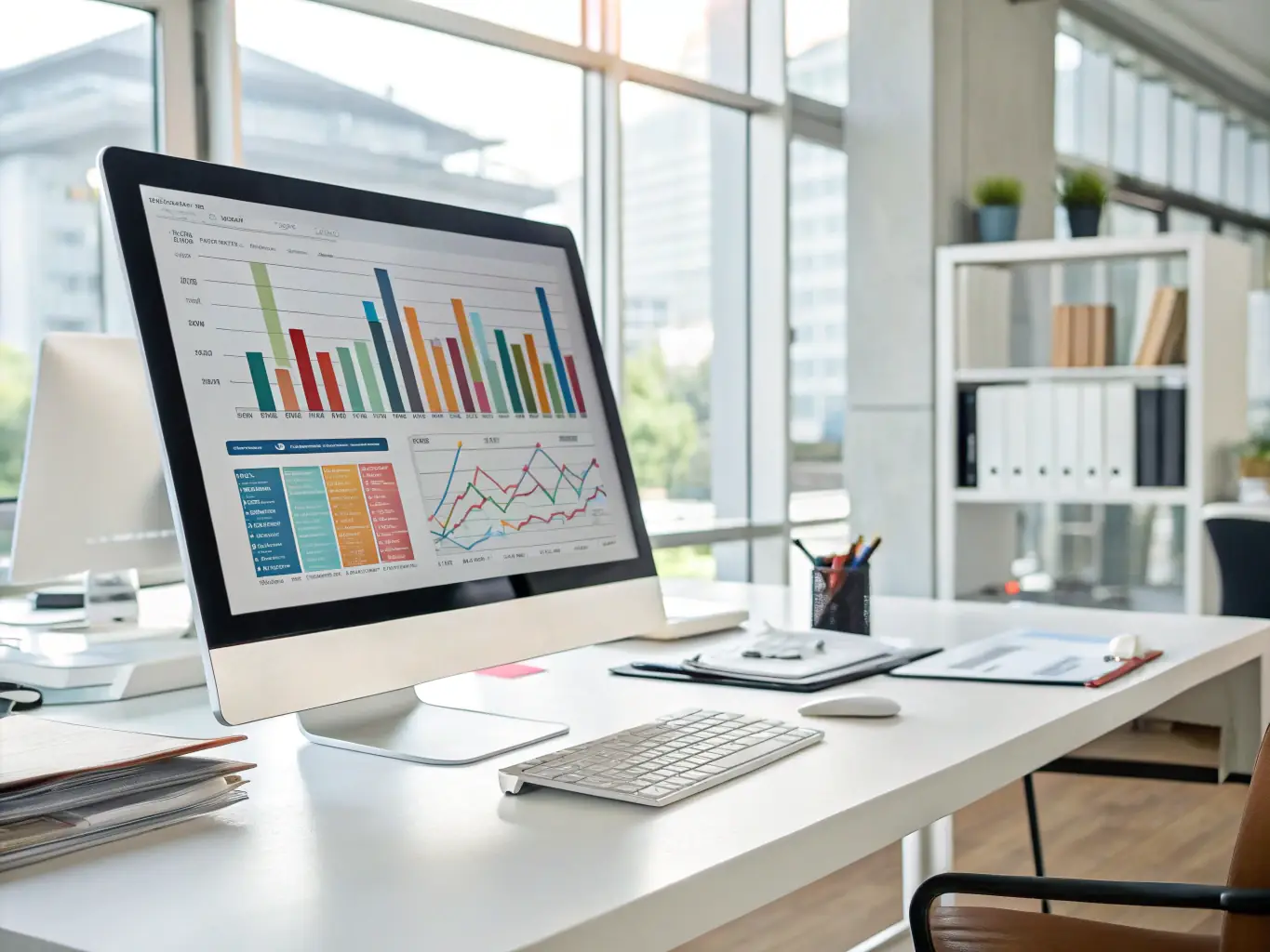 An image depicting the AI-driven optimization tools within the iTransfluence platform, showing metrics and graphs that illustrate performance improvements.